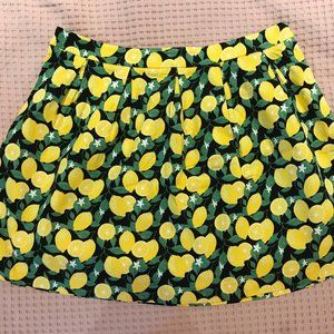 Lemon Print Skirt